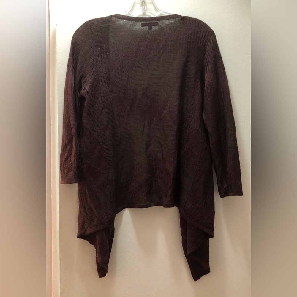 Anne Klein chocolate brown sweater - linen and more. Pm